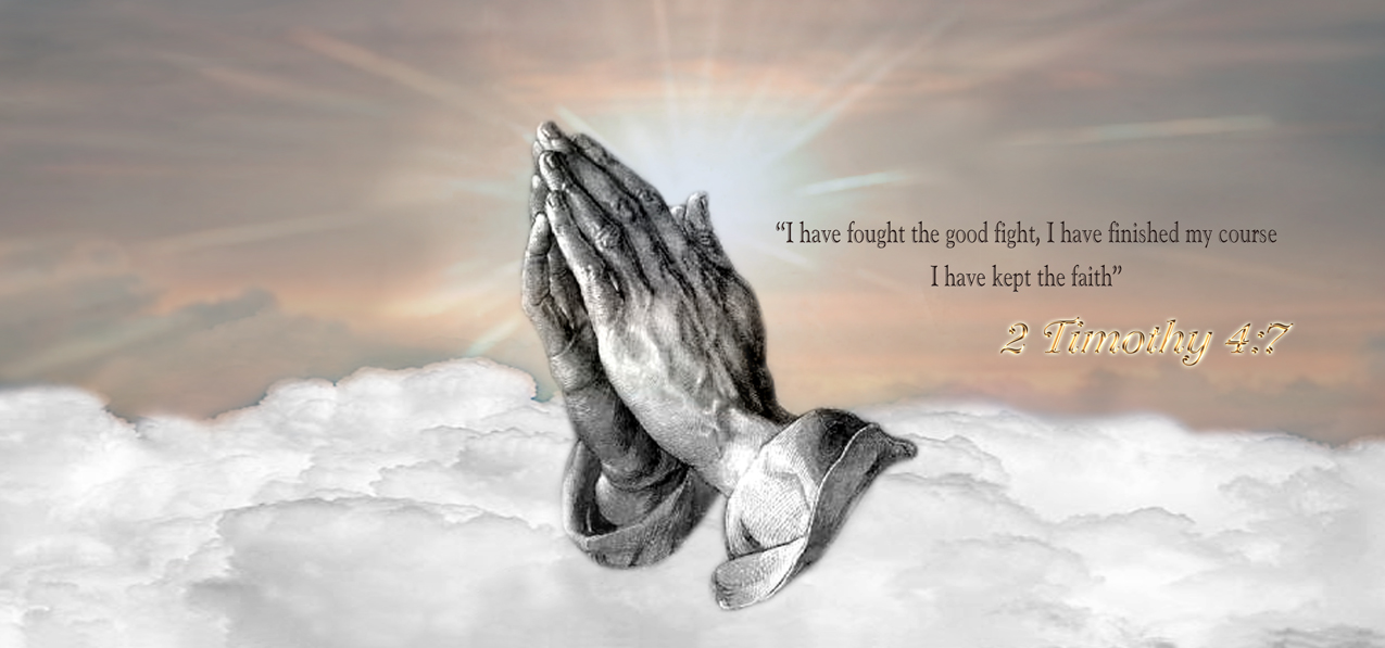 Bronze Clouds Hands (2 Timothy 4 7) PROOF